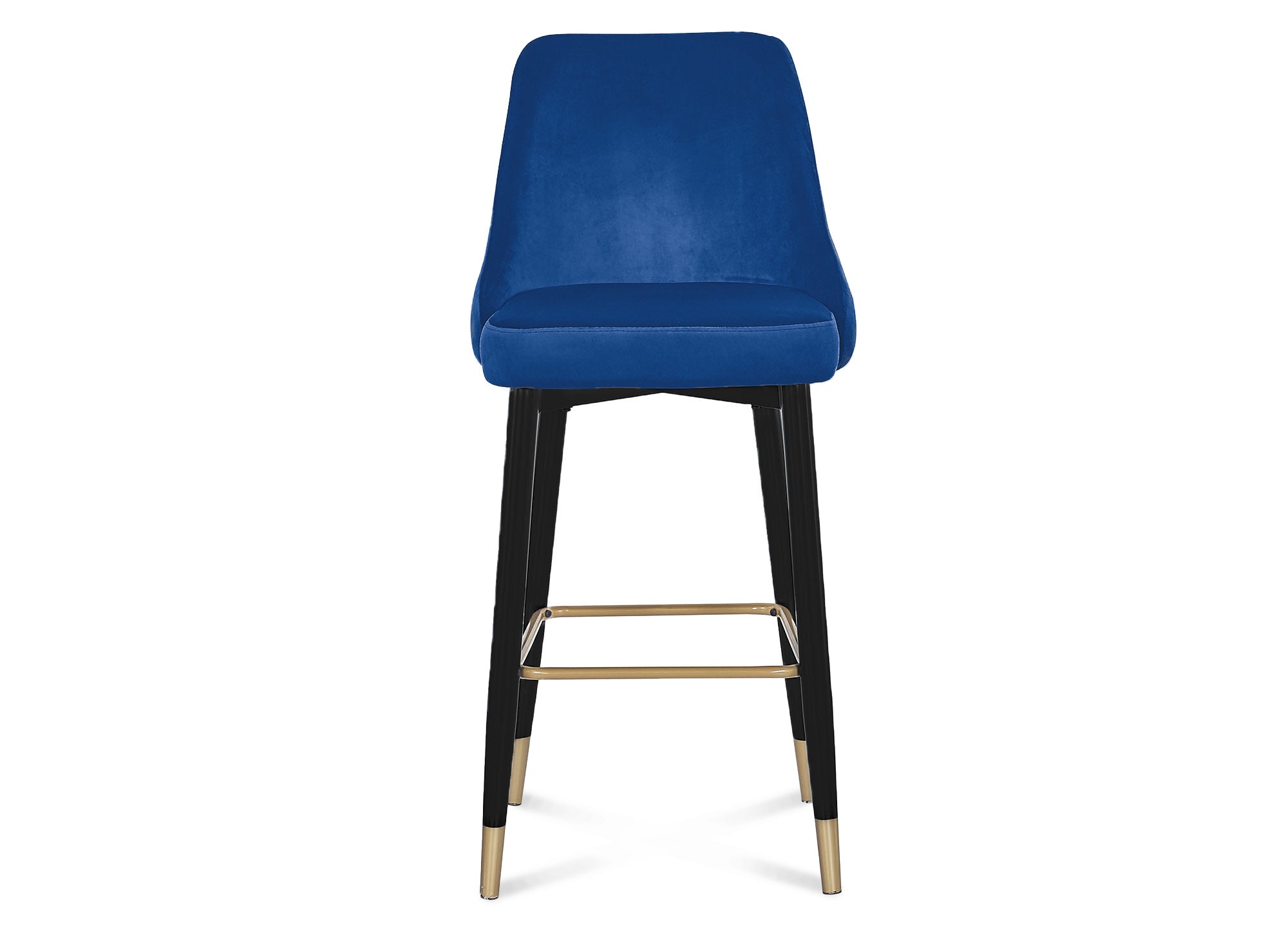 Tabouret de bar velours bleu DORINA