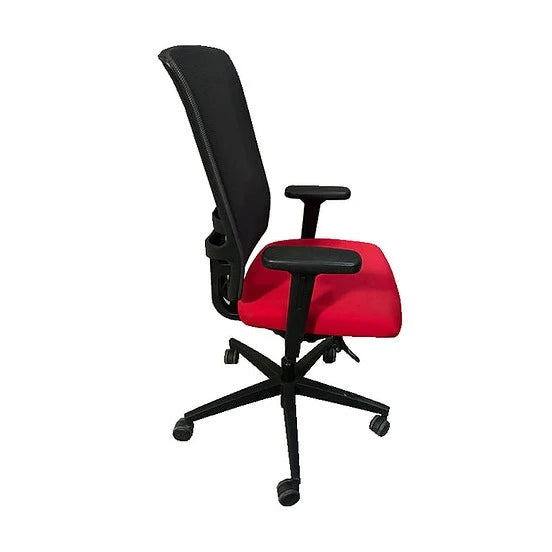 Fauteuil de bureau ergonomique rouge et noir