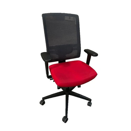 Fauteuil de bureau ergonomique rouge et noir