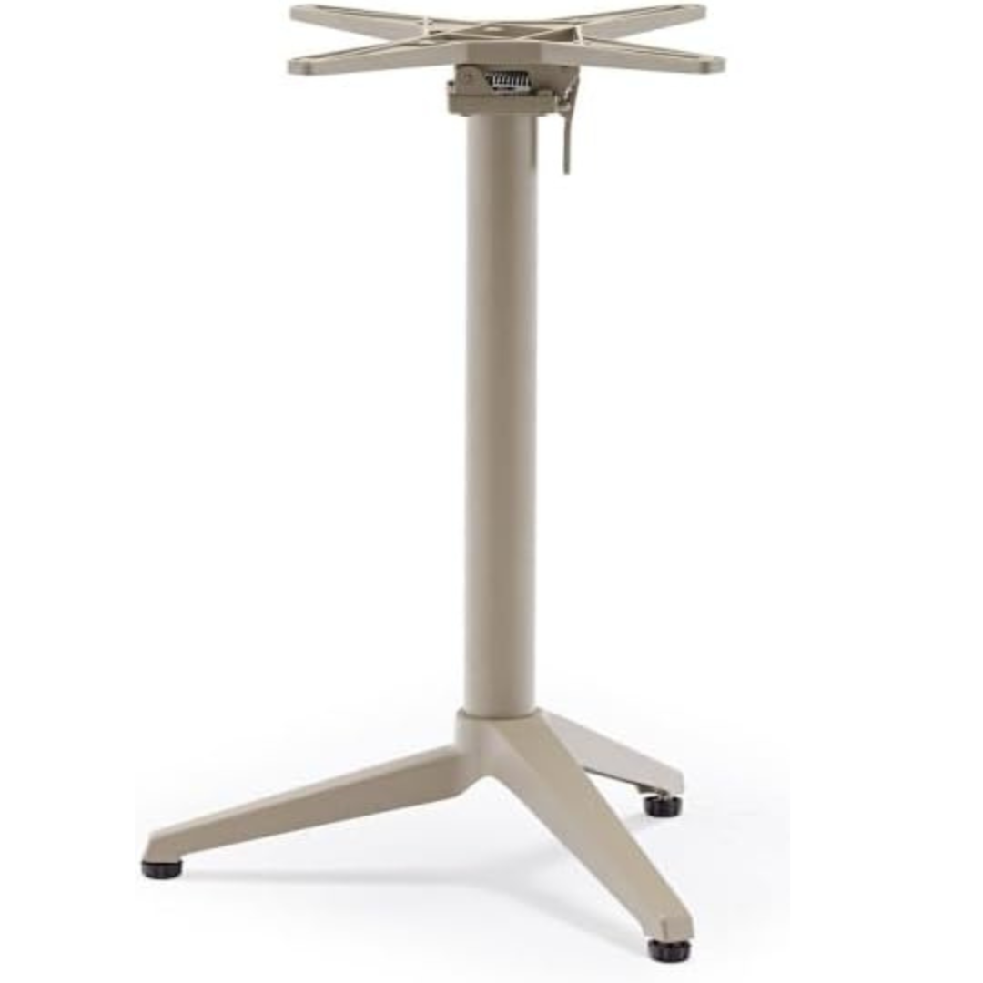 Pied de Table Pliable - 3 Branches - Beige