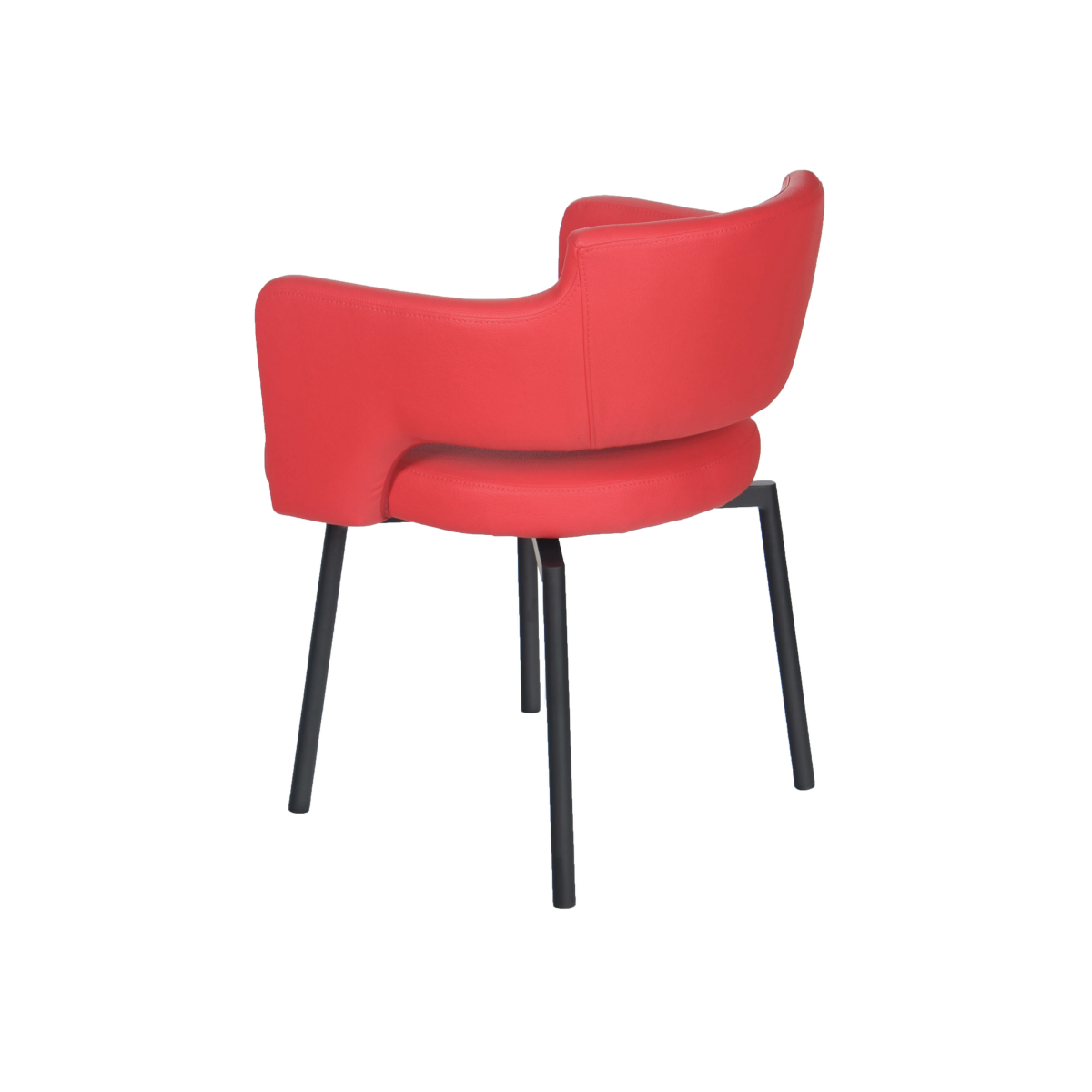 Chaise avec accoudoirs rouges ELYSEE