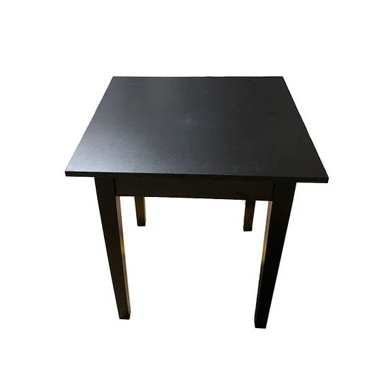 Table carrée en bois noire type restaurant