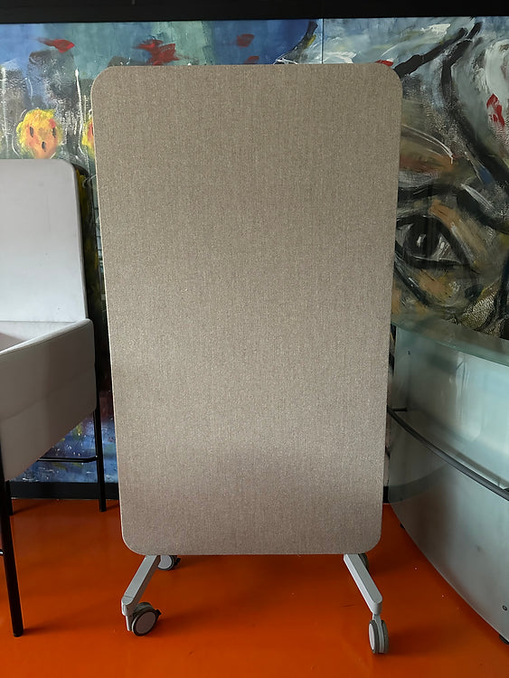 Cloison acoustique mobile Lintex avec surface verso en verre