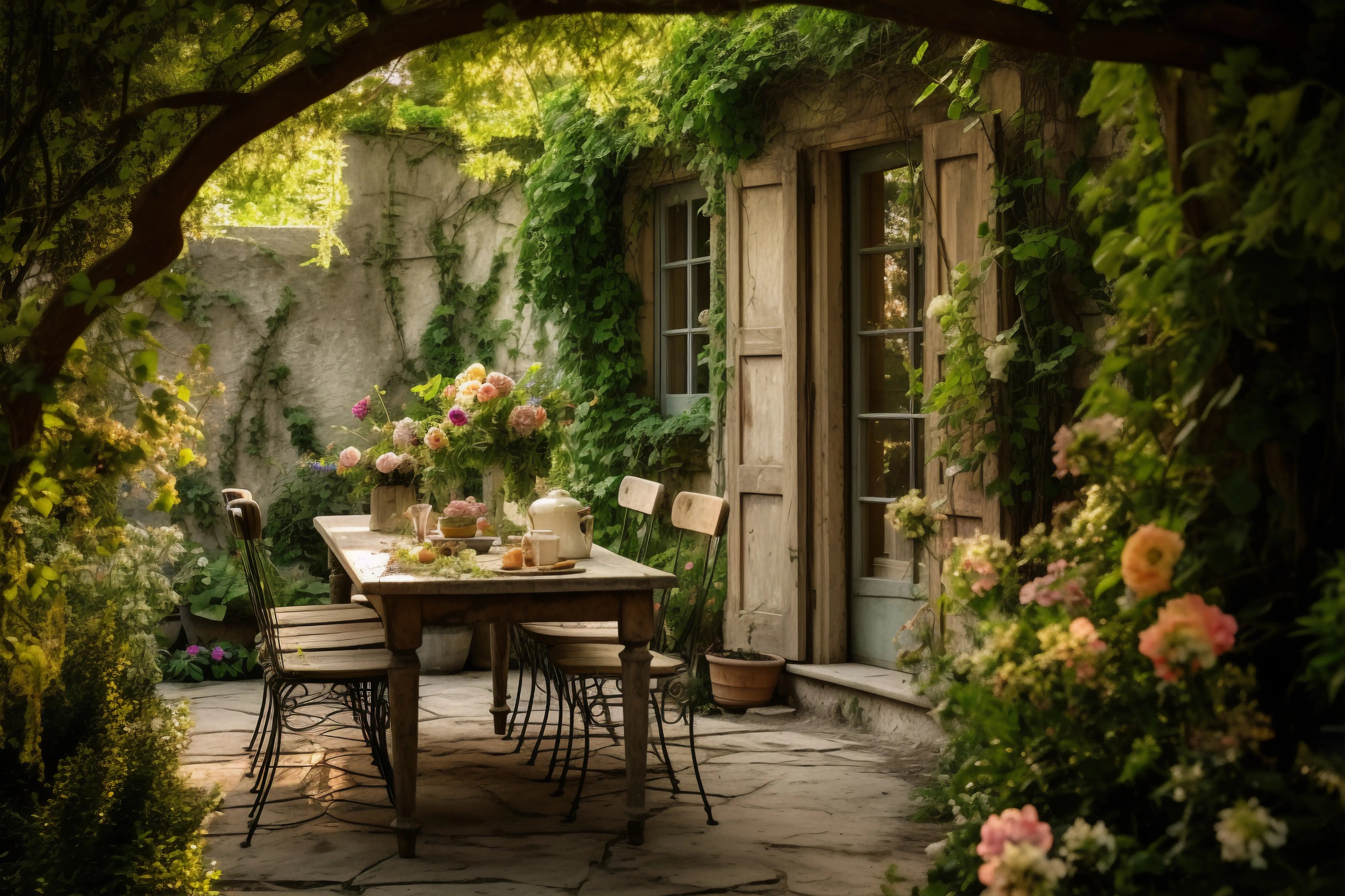 Jardin : aménager un extérieur vintage avec style