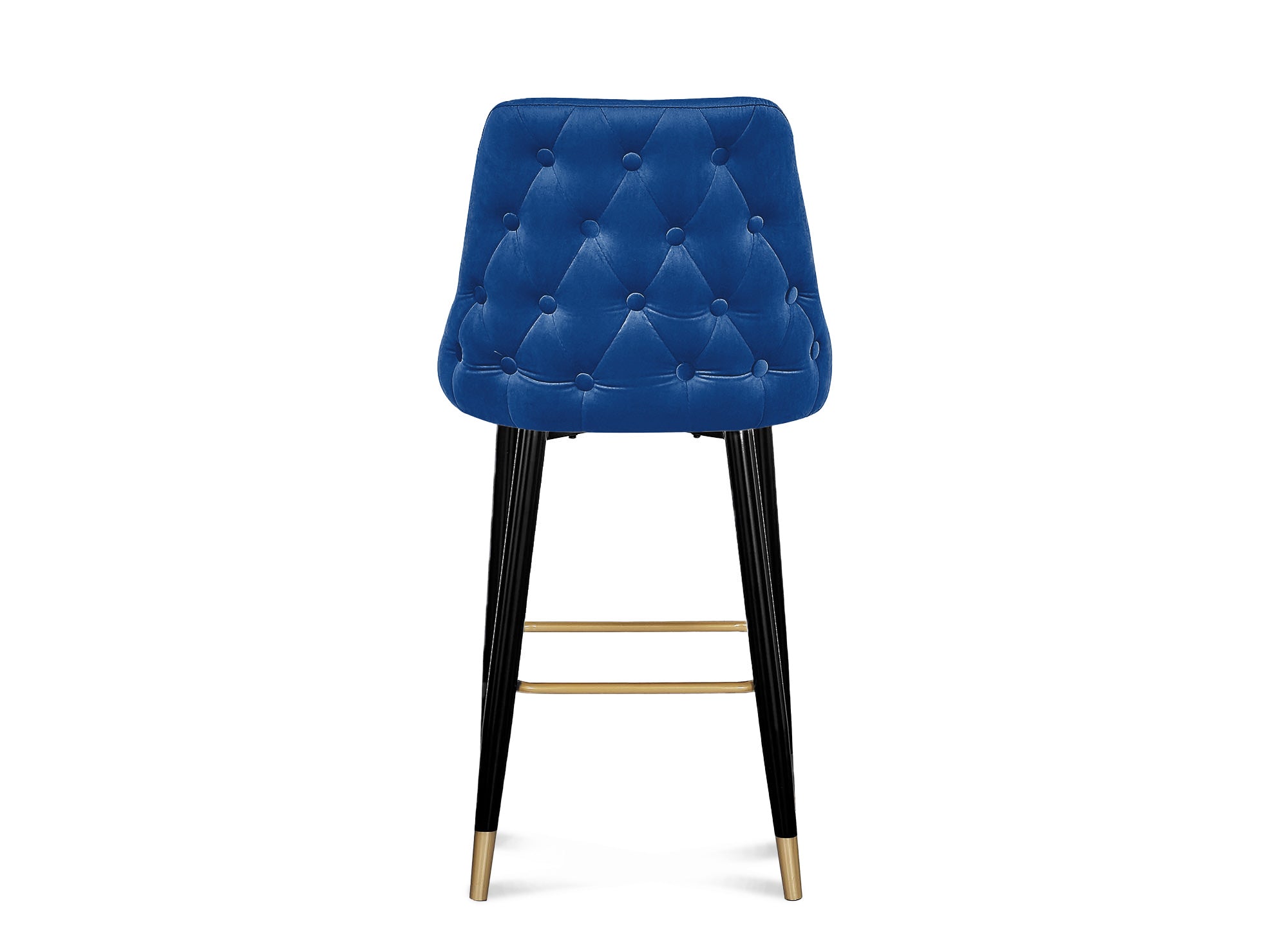 Tabouret de bar velours bleu DORINA