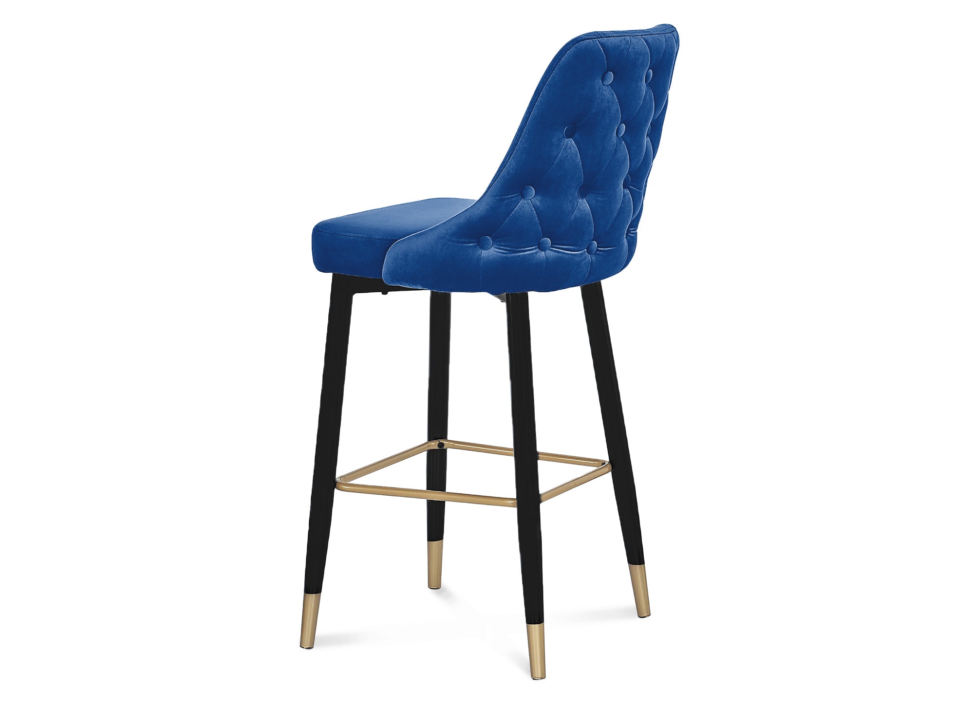 Tabouret de bar velours bleu DORINA