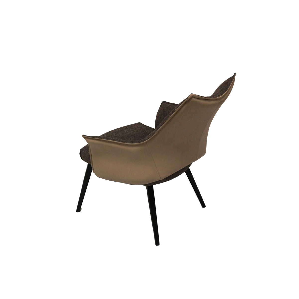 Chaise avec accoudoirs marron LASER