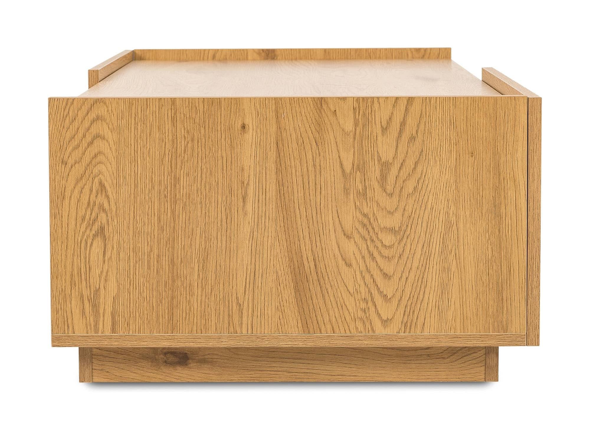 Table basse 2 tiroirs en bois couleur chêne SACHA